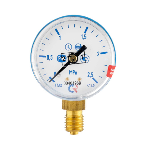 Манометр с поверкой 2,5 МПа, кислород по ценам производителя в Воронеже с доставкой по всей России