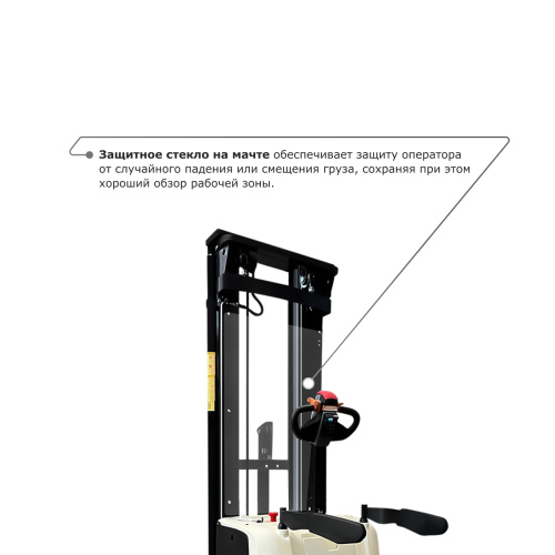 Самоходный электроштабелер PROLIFT M2 SDK 1645 li-ion со свободным подъемом по ценам производителя в Воронеже с доставкой по всей России