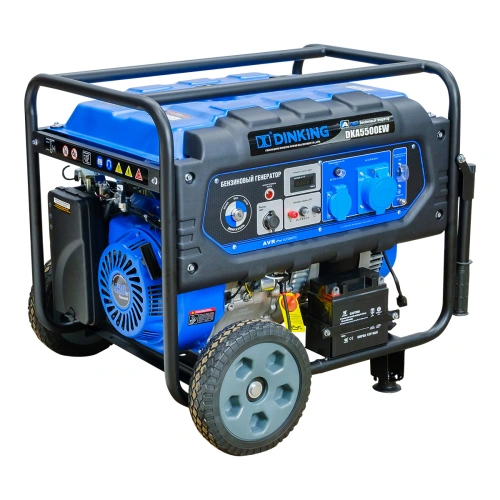 Генератор бензиновый Dinking DKA5500EW (5,5кВт, электростартер, 15лс, колёса) по ценам производителя в Воронеже с доставкой по всей России
