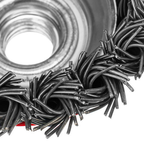 Щетка для УШМ, 75 мм, М14, "чашка", крученая проволока 0.8 мм Matrix по ценам производителя в Воронеже с доставкой по всей России