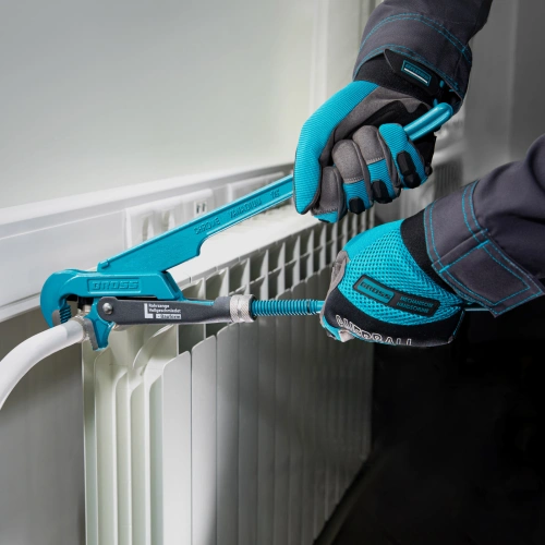 Ключ трубный рычажный 1.5, №2, цельнокованый, CrV, тип "L" Gross по ценам производителя в Воронеже с доставкой по всей России