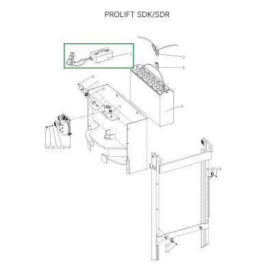 Зарядное устройство для штабелеров SDR 1536/1545S/1645/1656/2036/2045, SDK по ценам производителя в Воронеже с доставкой по всей России