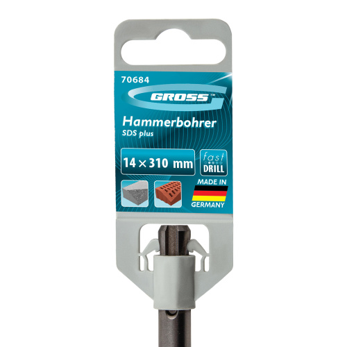 Бур по бетону Pro, 14 х 300 мм, SDS Plus Gross по ценам производителя в Воронеже с доставкой по всей России