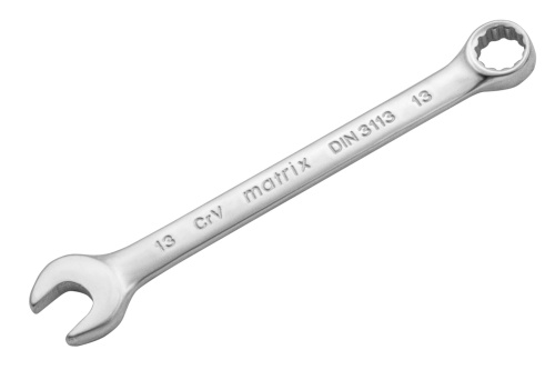 Ключ комбинированный, 13 мм, CrV, матовый хром Matrix по ценам производителя в Воронеже с доставкой по всей России