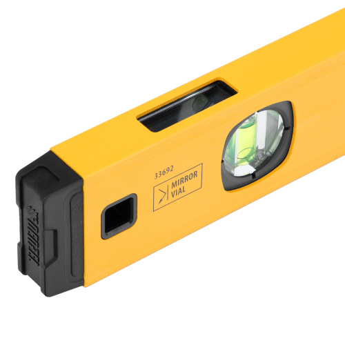 Уровень алюминиевый, магнит, фрезерованный, 3 глазка (1 зеркал.) 0,5 мм/м, 800 мм Denzel по ценам производителя в Воронеже с доставкой по всей России