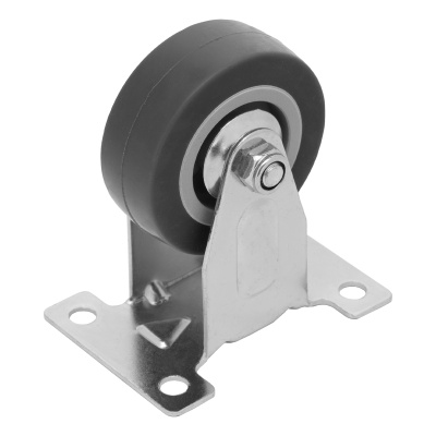 Колесо неповоротное D 50 мм, крепление  платформенное Сибртех по ценам производителя в Воронеже с доставкой по всей России