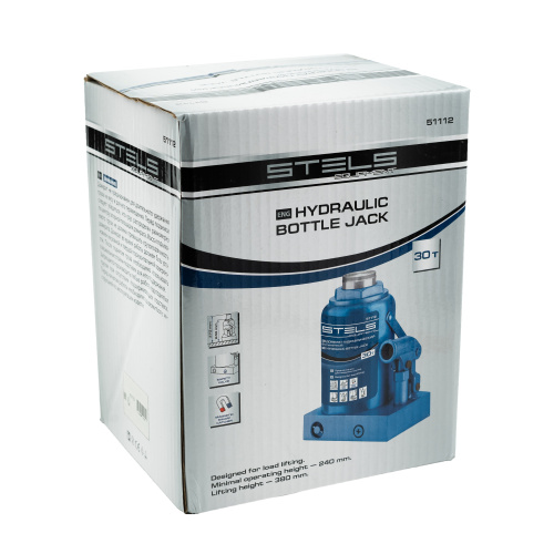 Домкрат гидравлический бутылочный, 30 т, H подъема 240-370 мм Stels по ценам производителя в Воронеже с доставкой по всей России