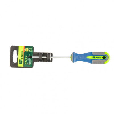 Отвертка, PH0 х 100 мм, CrV, трехкомпонентная рукоятка Сибртех по ценам производителя в Воронеже с доставкой по всей России