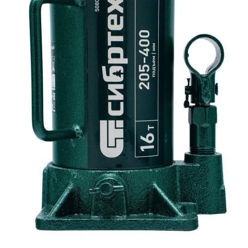 Домкрат гидравлический бутылочный, 16 т, 205-400 мм Сибртех по ценам производителя в Воронеже с доставкой по всей России