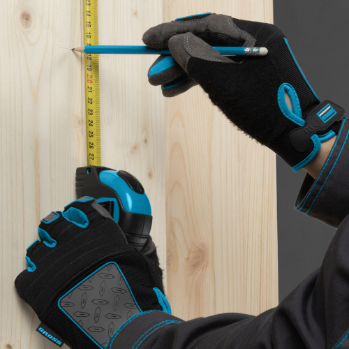 Рулетка "Schlagfest",3 м x 19 мм,магнитный обрезиненный зацеп,двусторонняя шкала,Нейлоновое покрытие,автоматическая фиксация Gross по ценам производителя в Воронеже с доставкой по всей России