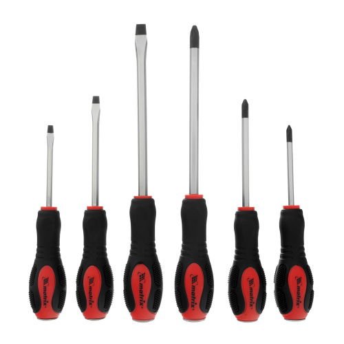 Набор ударных отверток 6 шт, PH1 х 75, PH2 х 100, PH3 х 150, SL5 х 75, SL6 х 100, SL8 х 150, CrV Matrix по ценам производителя в Воронеже с доставкой по всей России