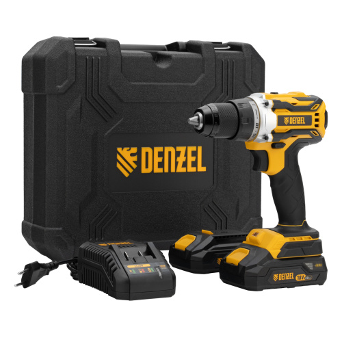Дрель-шуруповерт аккумуляторная, бесщет. BLDL-18-02 Li-Ion, 18 В Denzel по ценам производителя в Воронеже с доставкой по всей России