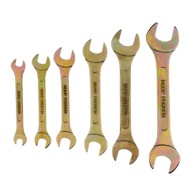 Набор ключей рожковых 6-17 мм, 6 шт, желтый цинк Сибртех по ценам производителя в Воронеже с доставкой по всей России