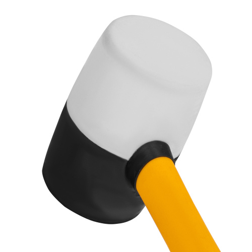 Киянка резиновая, 16 oz, черно-белая резина, фибергласовая рукоятка Denzel по ценам производителя в Воронеже с доставкой по всей России