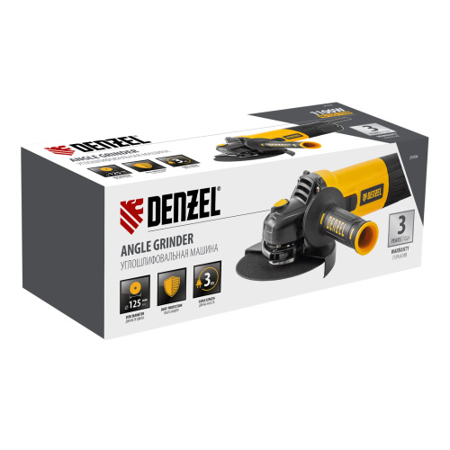 Машина шлифовальная угловая AG125-1100, 1100 Вт, 125 мм, 3000-11000 об/мин Denzel по ценам производителя в Воронеже с доставкой по всей России