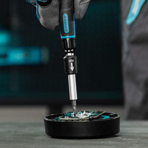 Отвертка с набором бит и торцевых головок для точных работ, гибкий привод, 48 шт, CrMo Gross по ценам производителя в Воронеже с доставкой по всей России