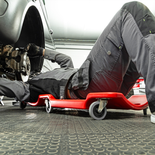 Лежак ремонтный на шести колесах, 1000 х 475 х 128 мм, пластиковый Matrix по ценам производителя в Воронеже с доставкой по всей России