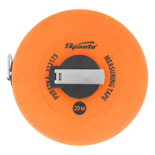 Рулетка геодезическая, 20 м х 12,5 мм, лента ПВХ, закрытый круглый корпус Sparta по ценам производителя в Воронеже с доставкой по всей России