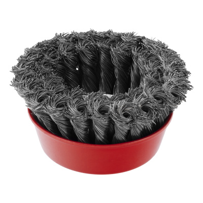 Щетка для УШМ, 100 мм, М14, "чашка", двухрядная, крученая проволока 0.35 мм Matrix по ценам производителя в Воронеже с доставкой по всей России