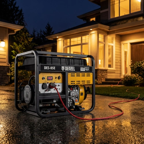 Генератор дизельный DES-85E, 8,5 кВт, 230 В, 16 л, электростартер Denzel по ценам производителя в Воронеже с доставкой по всей России