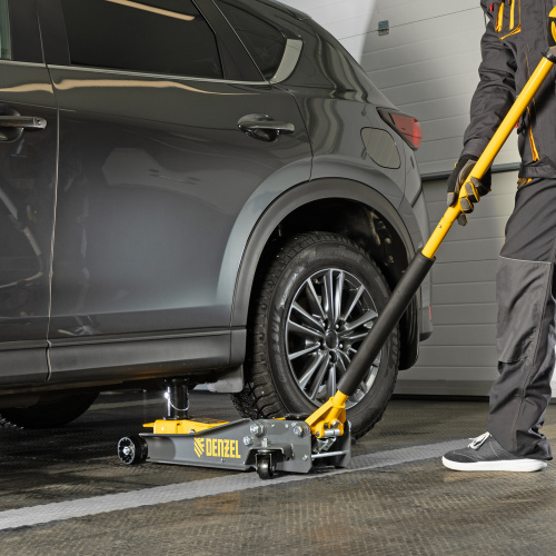 Домкрат гидравлический подкатной, 2/3 т, 98-770 мм, быстрый подъем, низ. подхват, проф, SUV Denzel по ценам производителя в Воронеже с доставкой по всей России