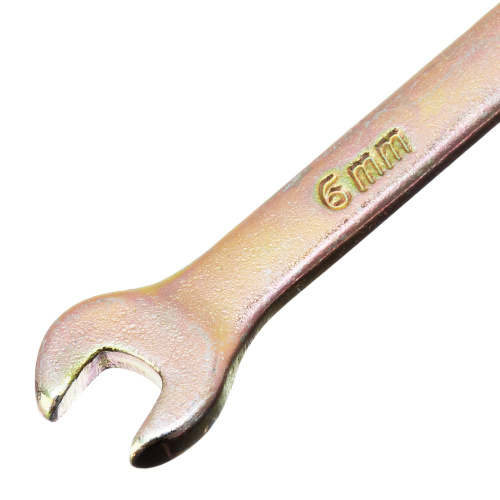 Ключ комбинированный, 6 мм, желтый цинк Сибртех по ценам производителя в Воронеже с доставкой по всей России