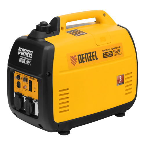 Генератор инверторный GT-2200iS, 2.2 кВт, 230 В, бак 4 л, закрытый корпус, ручной старт Denzel по ценам производителя в Воронеже с доставкой по всей России