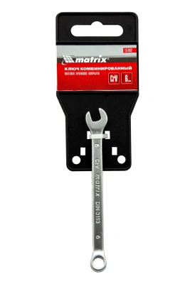 Ключ комбинированный, 6 мм, CrV, матовый хром Matrix по ценам производителя в Воронеже с доставкой по всей России
