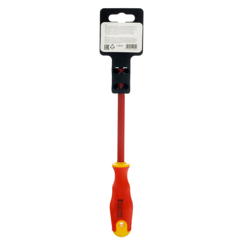 Отвертка диэлектрическая SL5.5 х 125 мм, CrV, до 1000 В, двухкомпонентная рукоятка Сибртех по ценам производителя в Воронеже с доставкой по всей России