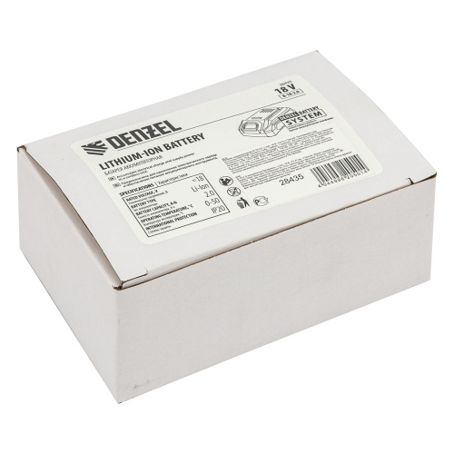 Батарея аккумуляторная B-18-2.0, Li-Ion, 18 В, 2,0 Ач Denzel по ценам производителя в Воронеже с доставкой по всей России