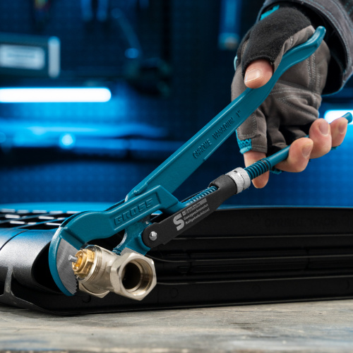 Ключ трубный рычажный 1, №1, цельнокованый, CrV, тип "S" Gross по ценам производителя в Воронеже с доставкой по всей России