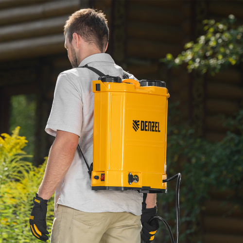 Опрыскиватель ранцевый аккумуляторный D-16LA, 16 л, 12 В, 8 Ач Denzel по ценам производителя в Воронеже с доставкой по всей России