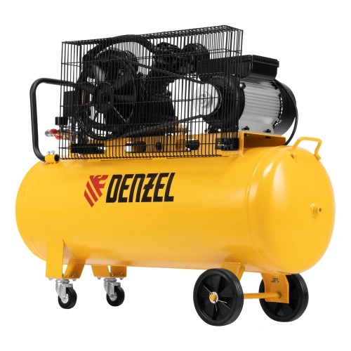 Компрессор воздушный BCV2200/100, ременный привод, 2.2 кВт, 100 литров, 370 л/мин Denzel по ценам производителя в Воронеже с доставкой по всей России