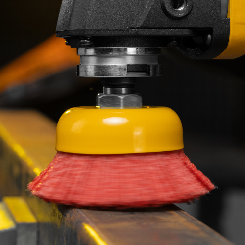 Щетка для УШМ, 75 мм, Чашка, нейлоновая щетина, М14 Denzel по ценам производителя в Воронеже с доставкой по всей России