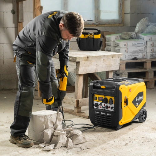 Генератор инверторный GS-5500iSE, 5,5 кВт, 230 В, закрытый корпус,электростартер Denzel по ценам производителя в Воронеже с доставкой по всей России