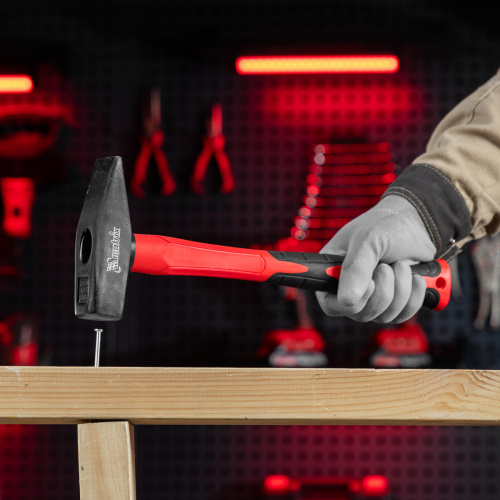 Молоток слесарный optimal, 800 г, фибергласовая обрезиненная рукоятка, квадратный боек Matrix по ценам производителя в Воронеже с доставкой по всей России