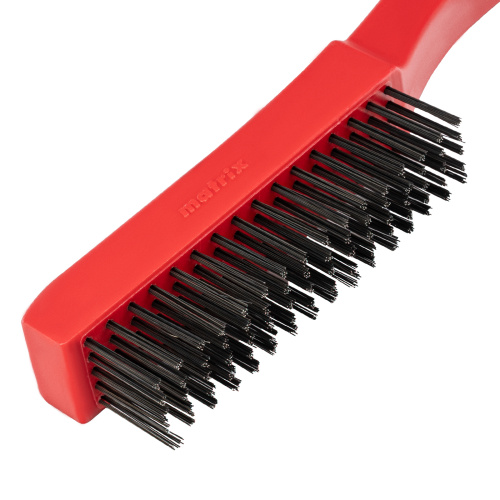 Щетка зачистная пятирядная, закаленная прямая проволока с пластиковой ручкой Matrix по ценам производителя в Воронеже с доставкой по всей России