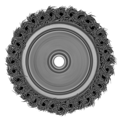 Щетка для УШМ Heavy Duty, 125 мм, М14, "чашка", крученая проволока 0.5 мм Matrix по ценам производителя в Воронеже с доставкой по всей России