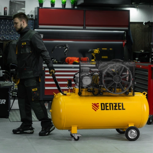 Компрессор воздушный рем. привод BCV 5500-T/270, 5,5 кВт, 270 литров, 850 л/мин Denzel по ценам производителя в Воронеже с доставкой по всей России