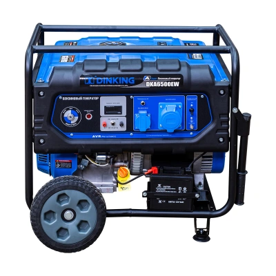Генератор бензиновый Dinking DKA6500EW (6,5кВт, электростартер, 15лс, колёса) по ценам производителя в Воронеже с доставкой по всей России