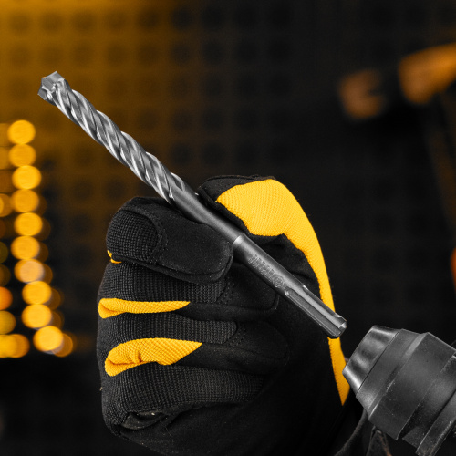 Бур по бетону, цельная крестовая пластина, 12x165 мм, SDS PLUS Denzel по ценам производителя в Воронеже с доставкой по всей России