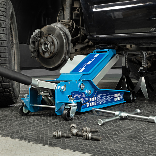 Домкрат гидравлический подкатной, быстрый подъем, 3.5т, Low Profile Quick, 100-565 мм, профессиональный Stels по ценам производителя в Воронеже с доставкой по всей России