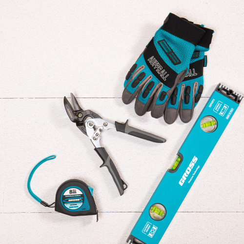 Ножницы по металлу "Piranha", усиленные, 255 мм, прямой и левый рез, сталь СrMo, двухкомпонентные рукоятки Gross по ценам производителя в Воронеже с доставкой по всей России