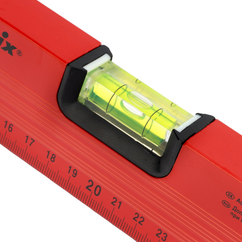 Уровень алюминиевый, 400 мм, 3 глазка, красный, линейка Matrix по ценам производителя в Воронеже с доставкой по всей России