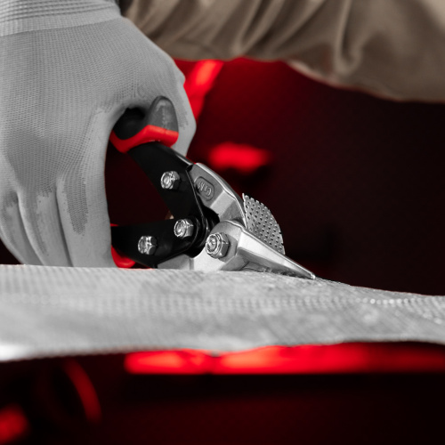 Ножницы по металлу, 250 мм, прямой рез, сталь CRMO, двухкомпонентные рукоятки, PRO Matrix по ценам производителя в Воронеже с доставкой по всей России