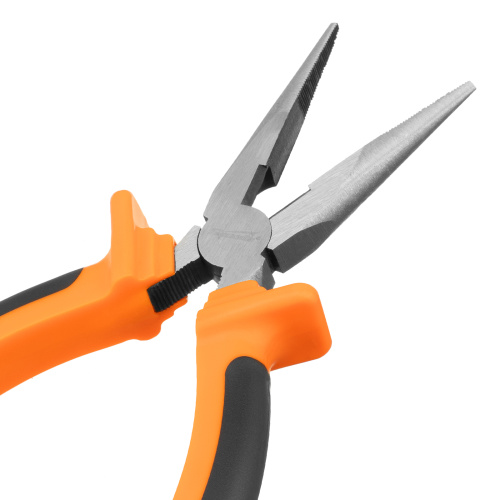 Длинногубцы прямые Comfort, 180 мм, шлифованные, двухкомпонентные рукоятки Sparta по ценам производителя в Воронеже с доставкой по всей России