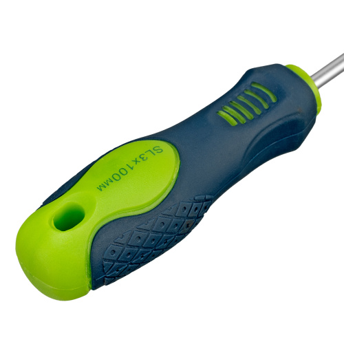 Отвертка, SL3 х 100 мм, CrV, двухкомпонентная рукоятка Сибртех по ценам производителя в Воронеже с доставкой по всей России