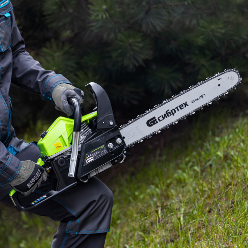 Пила цепная бензиновая БП-5245, 52 см3, шина 45 см, шаг 0.325, паз 1,5 мм, 72 звена Сибртех по ценам производителя в Воронеже с доставкой по всей России