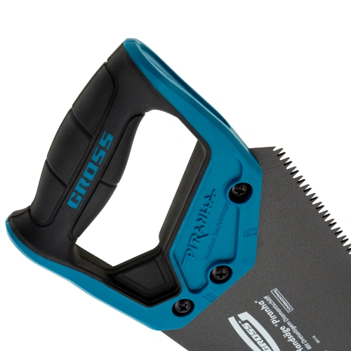 Ножовка по дереву "PIRANHA", 450 мм, 7 TPI, 3D-зуб, тефлоновое покрытие полотна, двухкомпонентная рукоятка Gross по ценам производителя в Воронеже с доставкой по всей России