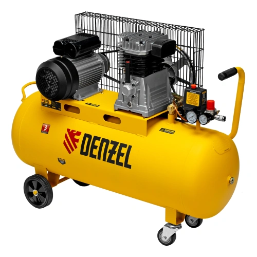 Компрессор воздушный BCI2300/100, ременный привод, 2.3 кВт, 100 литров, 400 л/мин Denzel по ценам производителя в Воронеже с доставкой по всей России